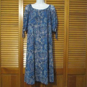 joie de vivre NEW dress blue Romantic Boho, feminine, lightweight size XL